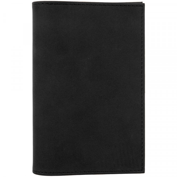Обложка для паспорта Nubuk, черная