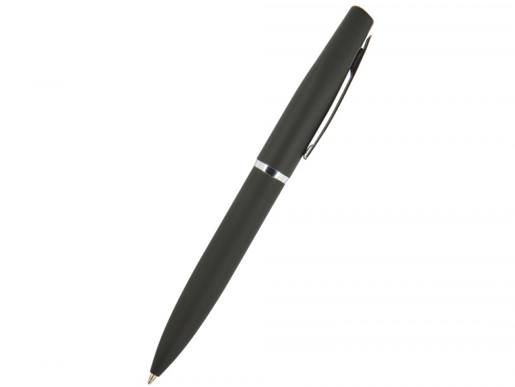 Ручка металлическая шариковая Portofino, софт-тач, 1.0 мм, черный