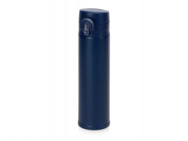 Вакуумная герметичная термокружка Inter, темно-синий, нерж. сталь