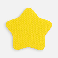 Наклейка тканевая Lunga Bial, M, желтая