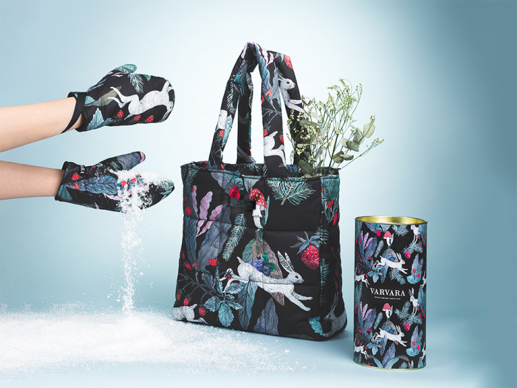 Сумка стеганая Зайцы. Varvara