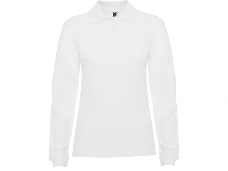 Рубашка поло Estrella женская с длинным рукавом, белый