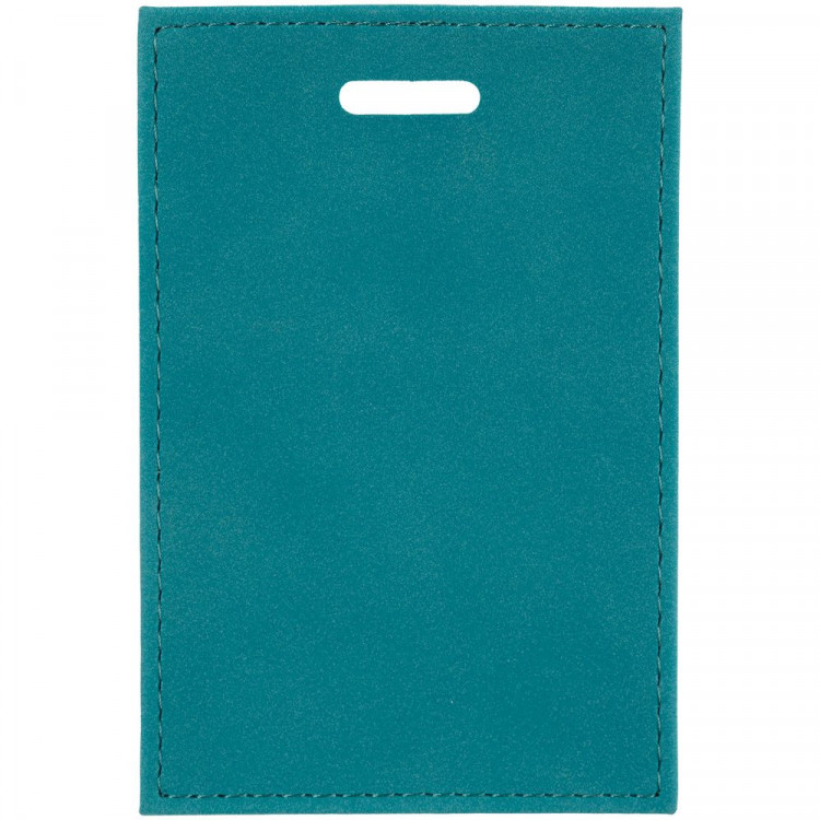 Чехол для пропуска Nubuk, бирюзовый