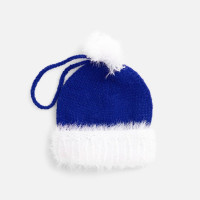 Подвеска на елку «Вьюшка», шапочка, синяя