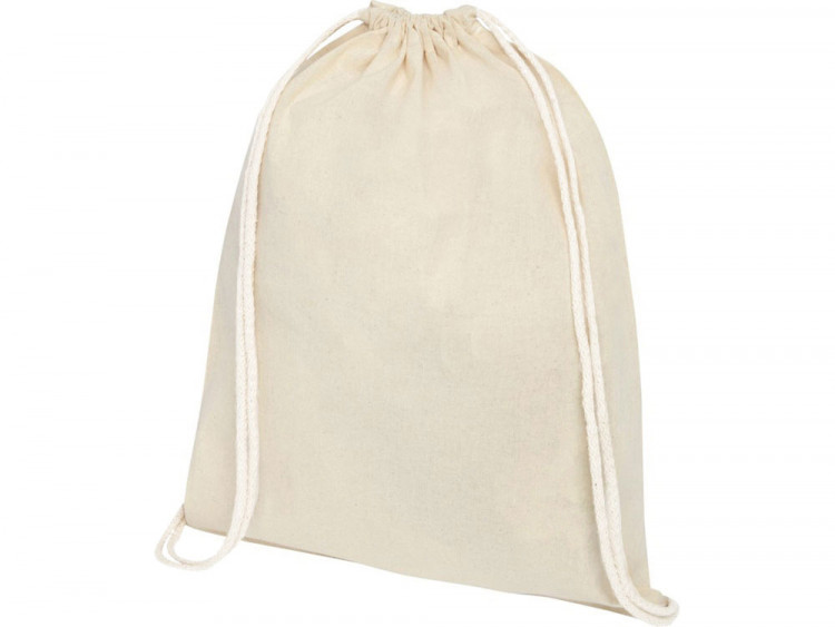 Рюкзак со шнурком Tenes из хлопка плотностью 140 г/м2, natural