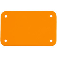Лейбл из ПВХ Kreta, S, оранжевый неон
