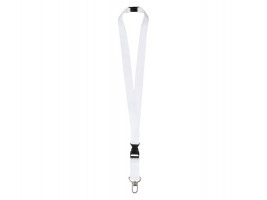 Ланъярд 2,5 см под сублимацию с трендовым карабином, межуровневым замком и замком обрыва