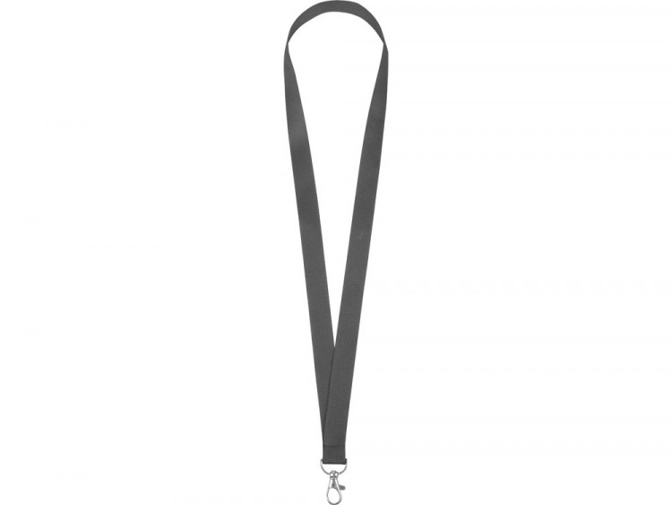 Ланьярд с карабином, серый