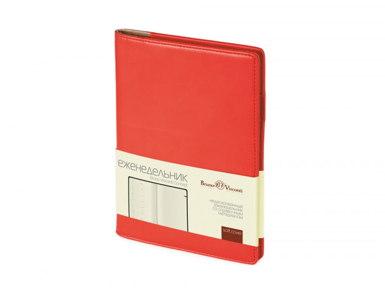 Еженедельник недатированный А5 Concept, красный (Р)