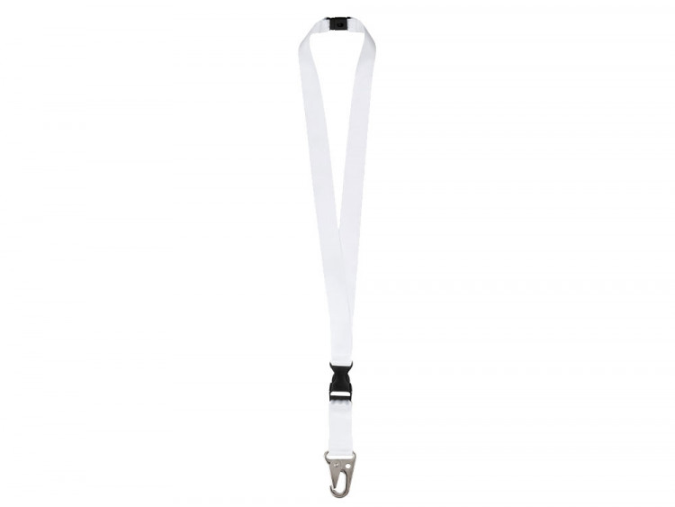 Ланъярд 2,5 см под сублимацию с большим карабином, межуровневым замком и замком обрыва