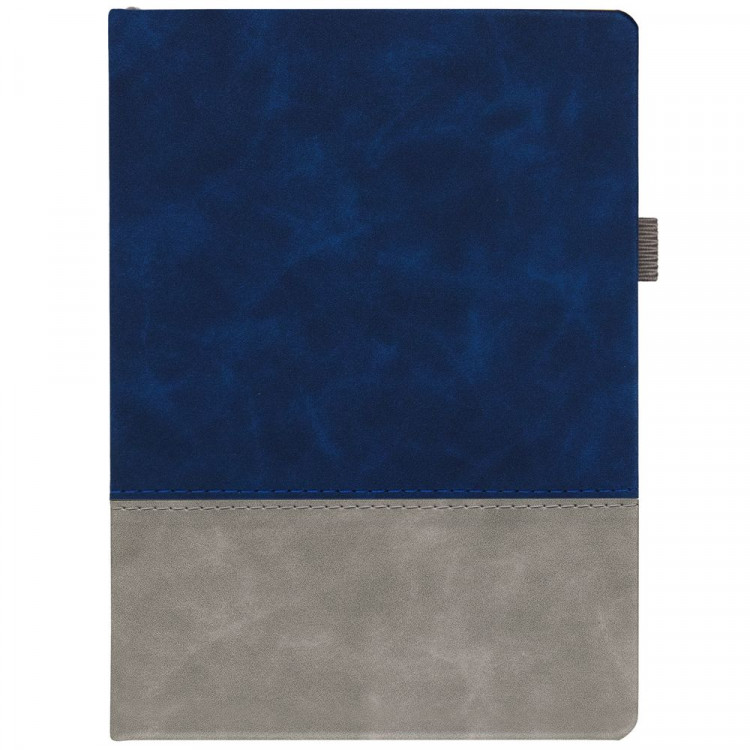 Ежедневник Horizon, недатированный, серый с синим
