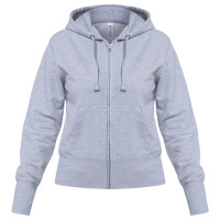 Толстовка женская Hooded Full Zip серый меланж