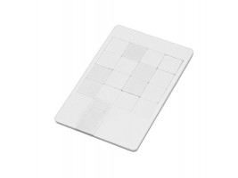 Флешка в виде пластиковой карты Пятнашки, 64 Гб, белый