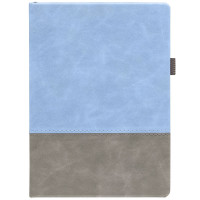 Ежедневник Horizon, недатированный, серый с голубым