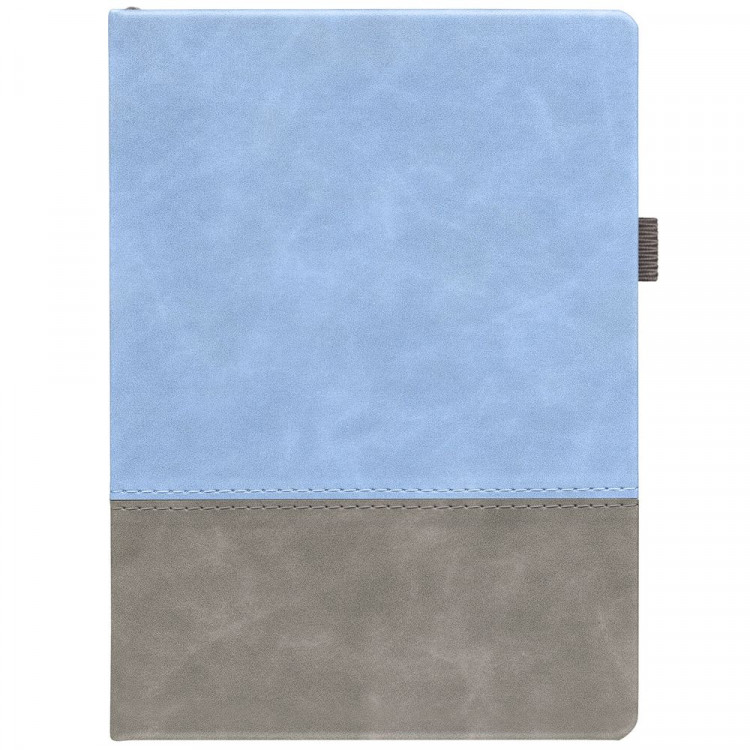 Ежедневник Horizon, недатированный, серый с голубым