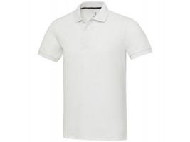 Emerald поло унисекс с коротким рукавом из переработанных материалов Aware™. - Белый
