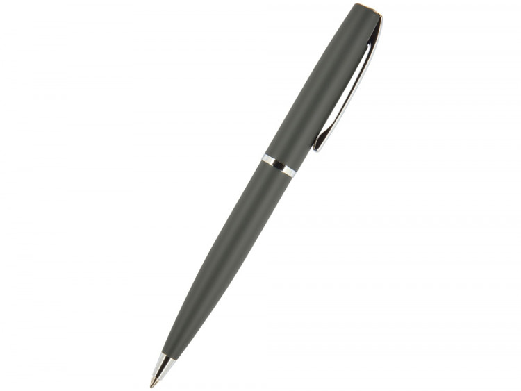 Ручка Sienna шариковая  автоматическая, серый металлический корпус, 1.0 мм, синяя