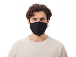 Хлопковая защитная маска для лица многоразовая анатомической формы без шва