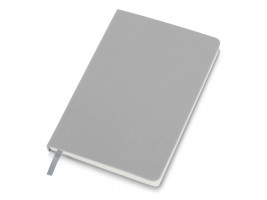 Бизнес-блокнот C2 софт-тач, твердая обложка, 128 листов, серый