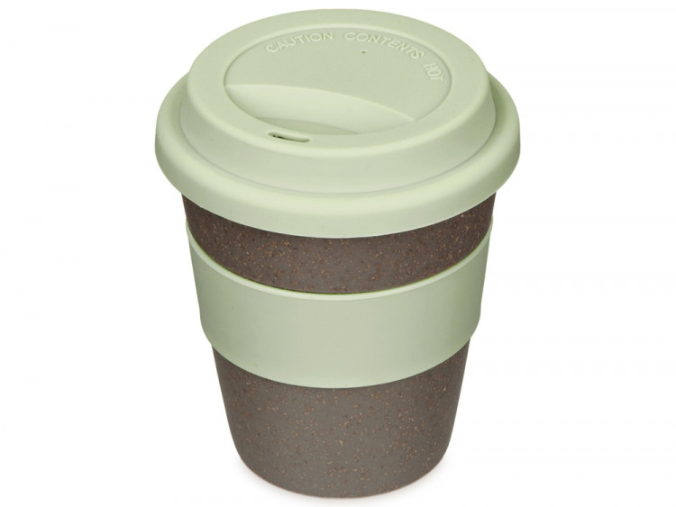 Стакан с силиконовой крышкой Cafe, olive