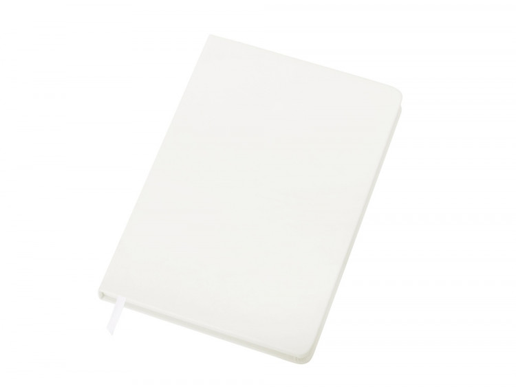 Бизнес-блокнот C2 софт-тач, твердая обложка, 128 листов, белый