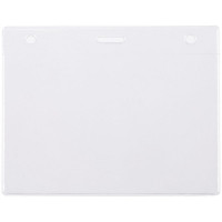 Карман для бейджа Lucid, горизонтальный, из фактурного ПВХ