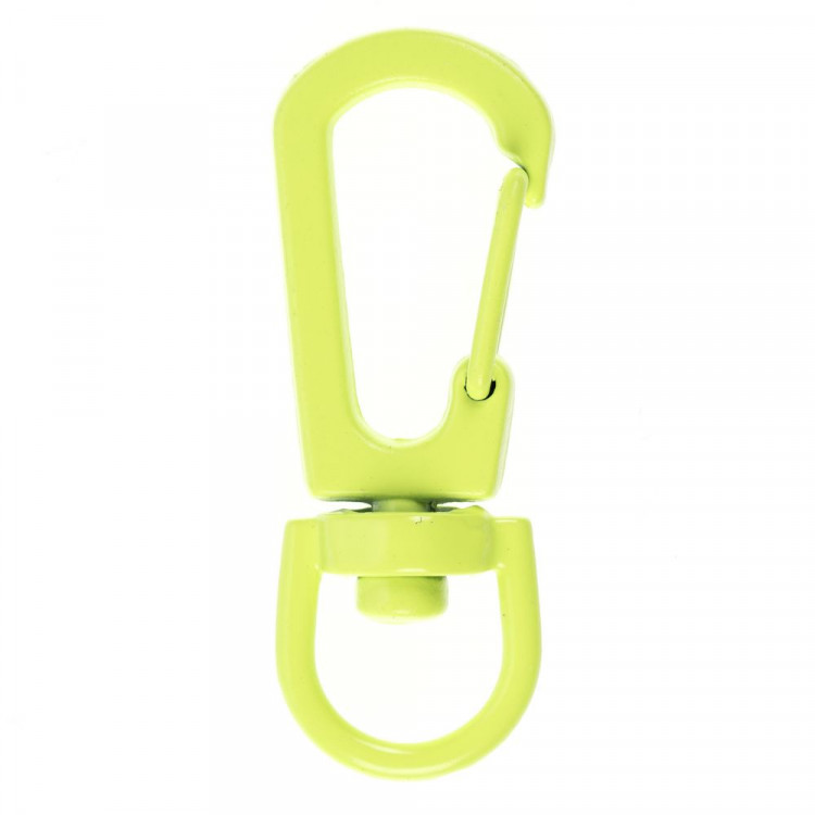Застежка-карабин Snap Hook, S, желтый неон