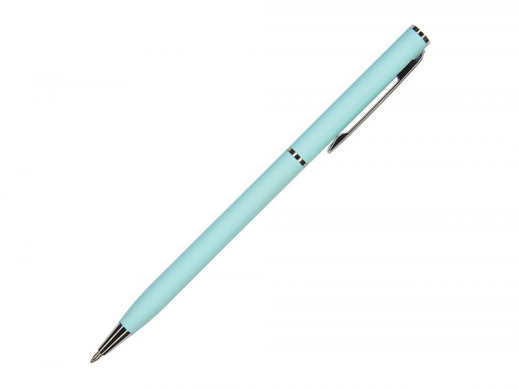 Ручка шариковая автоматическая BrunoVisconti® PALERMO цвет корпуса голубой, soft-touch, 0.7 мм