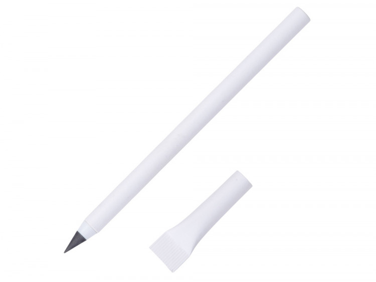 Вечный карандаш из переработанной бумаги Recycled pencil, белый (Р)