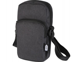 Сумка для телефона Ross из переработанного материала, древесный уголь