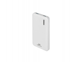 RIVACASE VA2532 (10000 мАч) QC/PD 20W внешний аккумулятор с дисплеем, белый 12/48