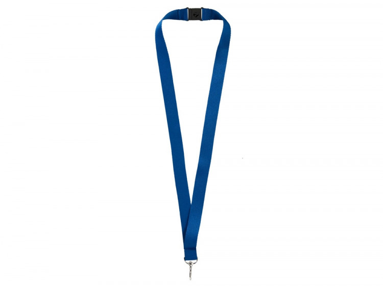 Ремешок на шею с карабином Бибионе, темно-синий