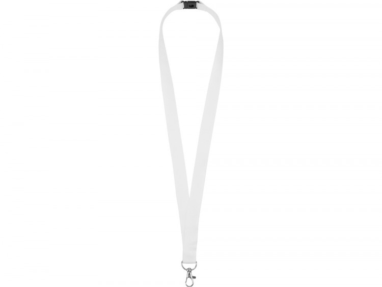 Ланьярд с карабином и замком безопасного разрыва, белый