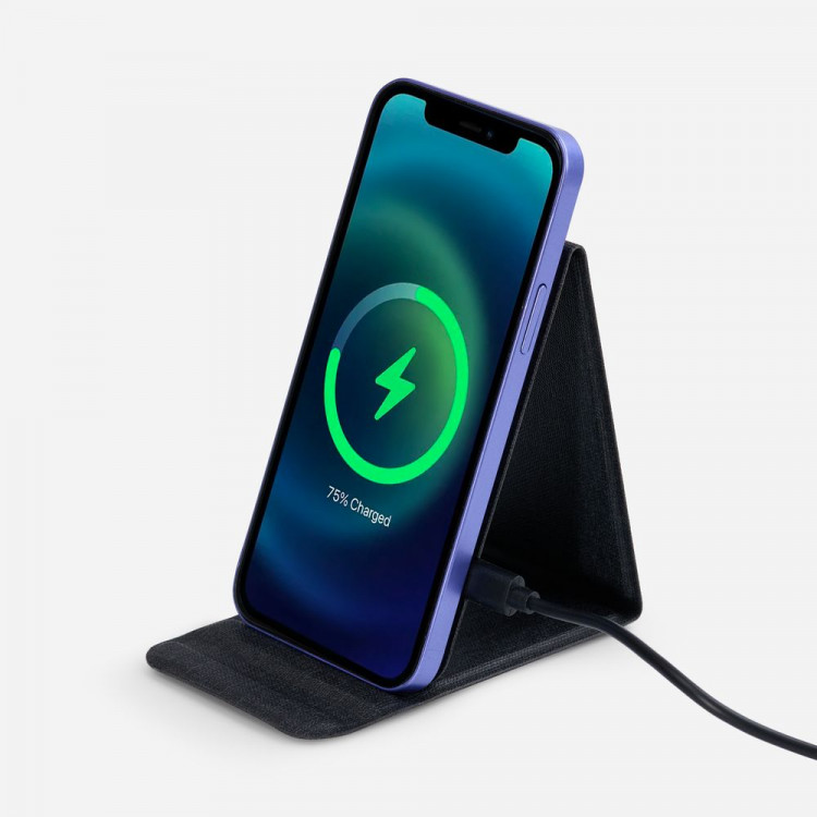 Подставка для смартфона с беспроводной зарядкой Kickstand, серая