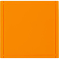 Лейбл из ПВХ Dzeta, L, оранжевый неон