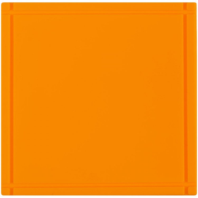 Лейбл из ПВХ Dzeta, L, оранжевый неон