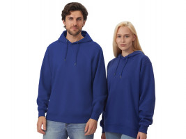 Толстовка с капюшоном оверсайз Lisbon унисекс, классический синий