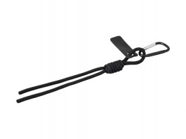 Брелок-веревочка на карабине Trinket, черный