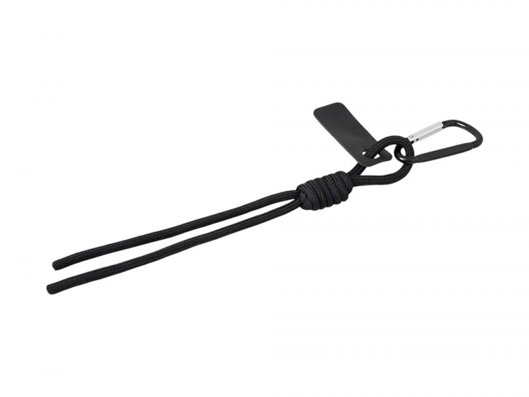 Брелок-веревочка на карабине Trinket, черный