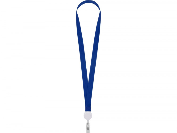 Ланьярд с ретрактором, синий