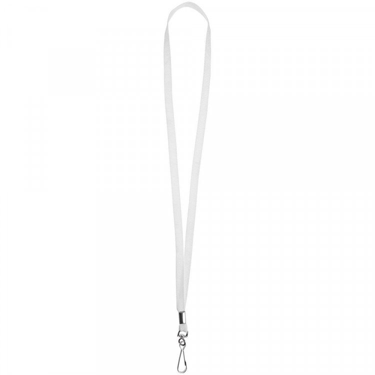 Лента с карабином Colorplan, белая