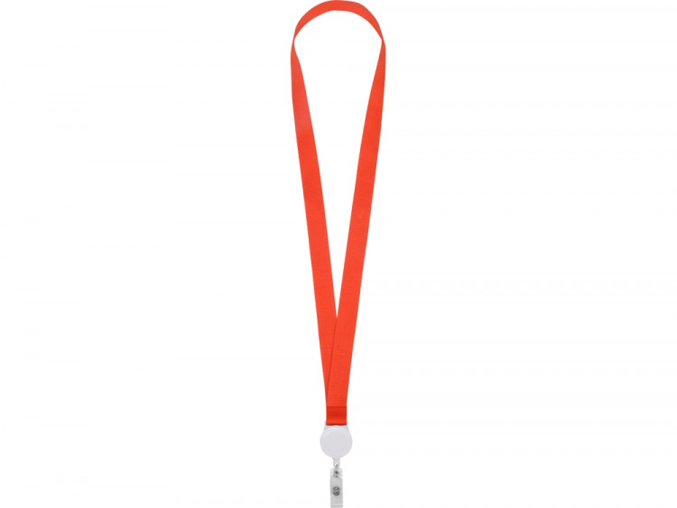 Ланьярд с ретрактором, красный
