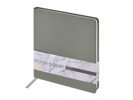 Еженедельник с каменной бумагой А5+ Carrara, серый