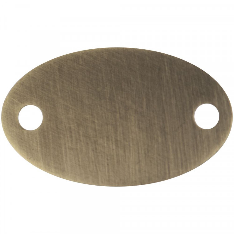 Шильдик металлический Alfa Oval, бронзовый