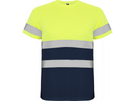 Футболка Delta мужская, нэйви/неоновый желтый