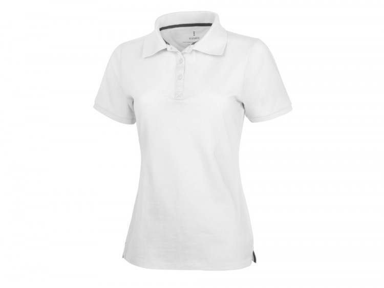 Calgary женская футболка-поло с коротким рукавом, белый