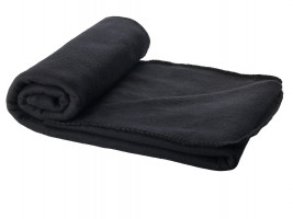 Плед Huggy в чехле 150 x 120 см - сплошной черный