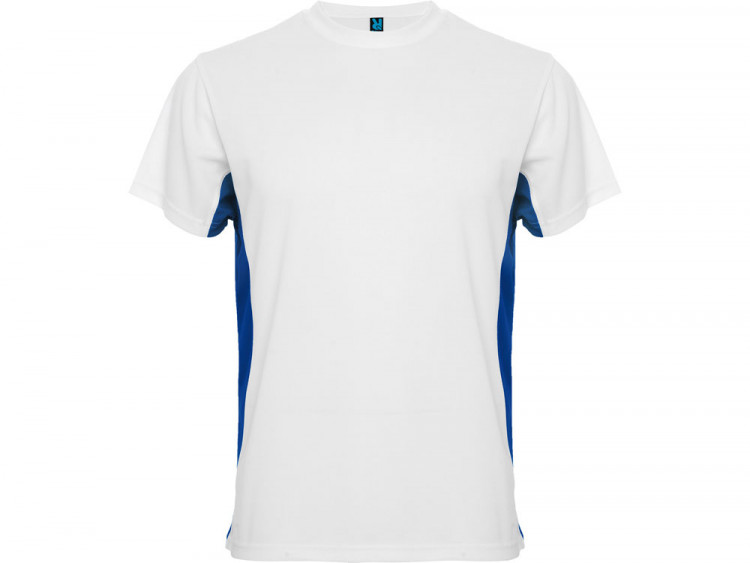 Спортивная футболка Tokyo мужская, белый/королевский синий