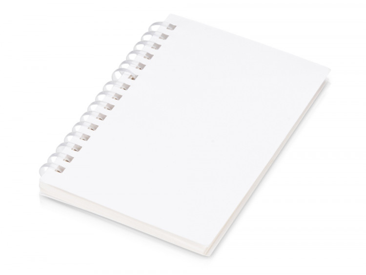 Блокнот на мягкой спирали А6 Sahara, 60 листов 70 гр/м2, белый