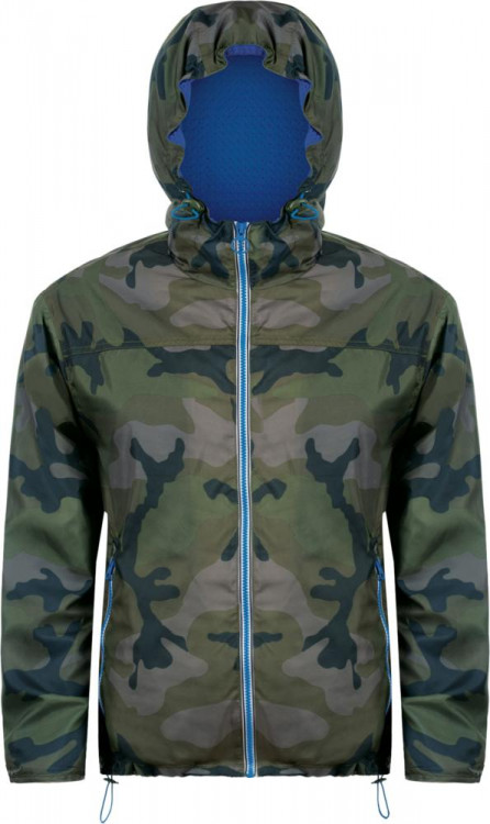 Ветровка Skate, камуфляж с синим